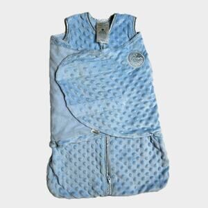 HALO Innovations SleepSack Swaddle Wrap Newborn Plushy Dot Velboa
